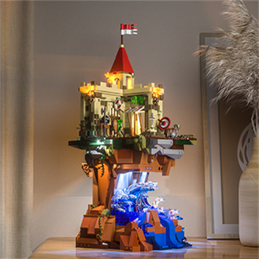 Castillo Medieval con Iluminación LED - Juguete Construcción Bloques - Image 2