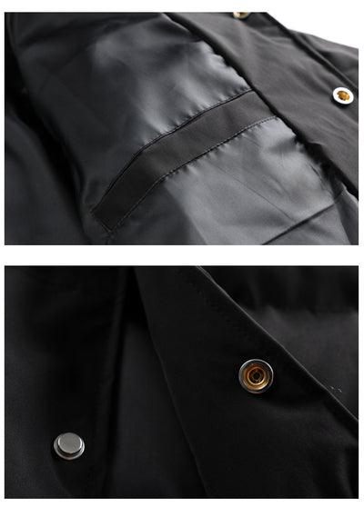 Abrigo Acolchado de Algodón con Solapa Americana para Hombre - Estilo Premium - Image 10