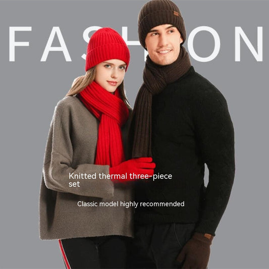 Conjunto Invernal 3 en 1: Gorro, Bufanda y Guantes Tejidos