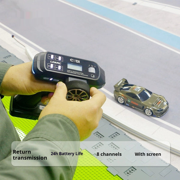 Auto y Barco Teledirigido Bilingüe con Líquido Especial