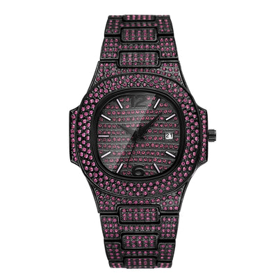 Reloj Hip Hop para Hombre con Diamantes Completos - Diseño Exclusivo - Image 5
