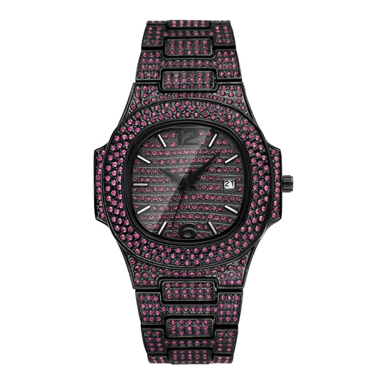 Reloj Hip Hop para Hombre con Diamantes Completos - Diseño Exclusivo - Image 5