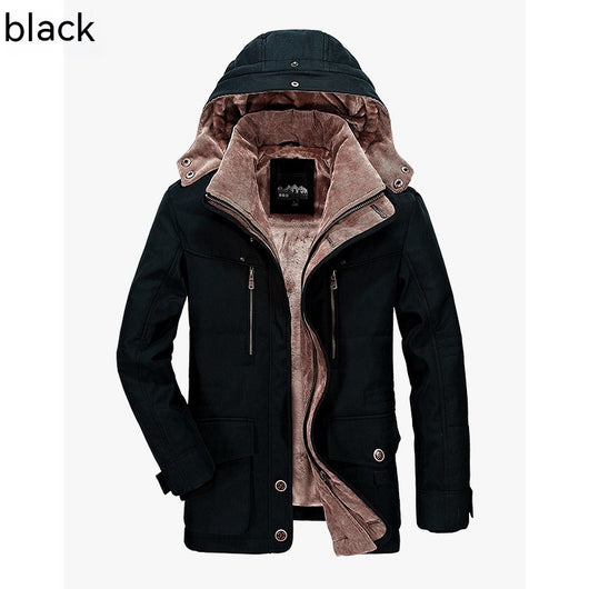 Abrigo de Invierno para Hombre, Estilo Parka con Forro Polar - Image 3