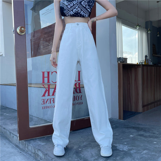 Jeans Talle Alto Casual para Mujer