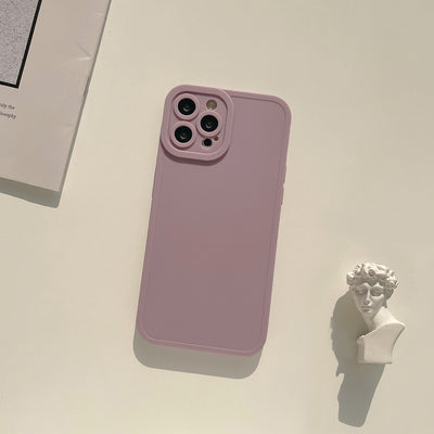 Funda de Teléfono Silicona Mate Color Sólido - Image 5