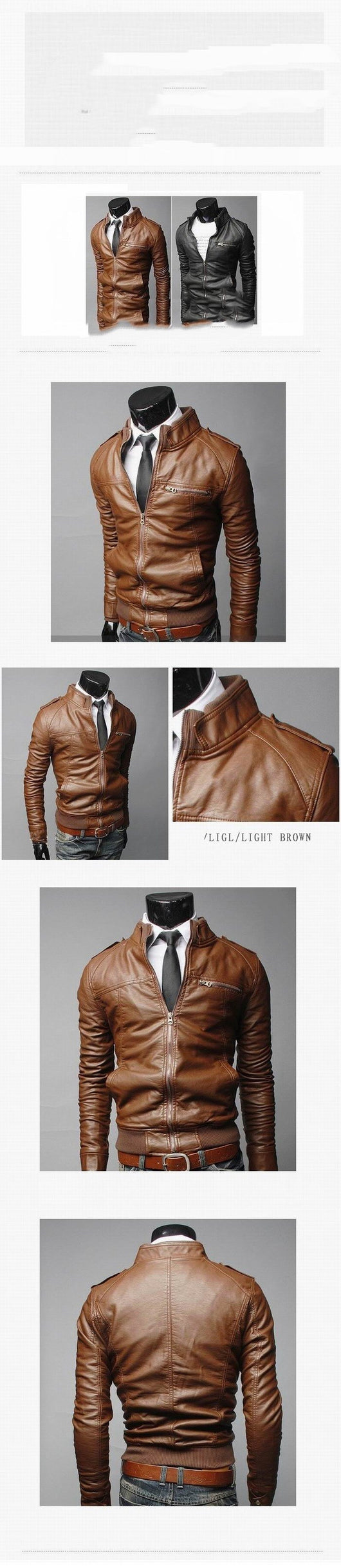 Chaqueta de Cuero Premium para Hombre - Otoño e Invierno - Image 10