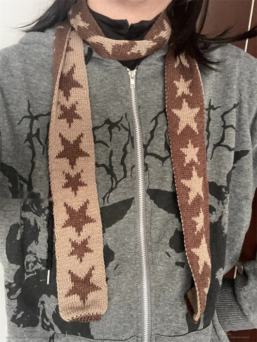 Bufanda Tejida con Estrellas para Otoño e Invierno - Image 19
