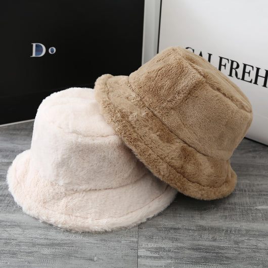 Gorro Suave de Felpa Británico para Mujer - Diseño Clásico de Color Sólido - Image 14