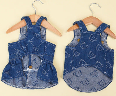 Vestido Denim Princesa para Perros Pequeños - Colección Primavera Otoño - Image 15