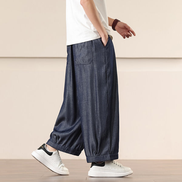 Pantalones Harem Retro Sueltos Talla Grande para Hombre