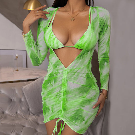 Bikini Tie-Dye Malla Europeo Americano - Image 16