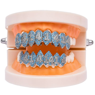 Colmillos de Circonia Cúbica para Hip Hop - Grillz Vampiro de 8 Dientes - Image 7
