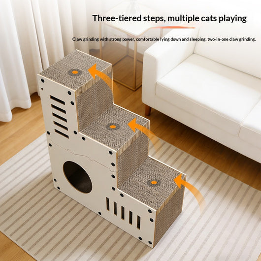 Rascador Ondulado Multifuncional para Gatos - Image 3