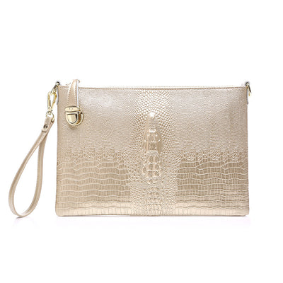 Bolso de Cuero Genuino Asimétrico de Gran Capacidad - Image 9