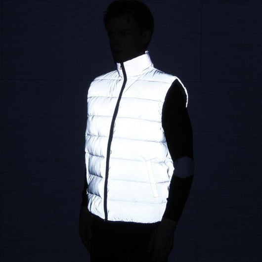 Chaleco Reflectante Abrigo Slim Fit Otoño Invierno Tallas Grandes Hombre - Image 8