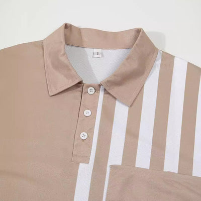 Polo Ejecutivo con Estampado a Rayas para Hombre - Image 4