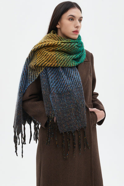 Chal Degradado con Borlas para Mujer - Estilo Europeo y Americano - Image 16