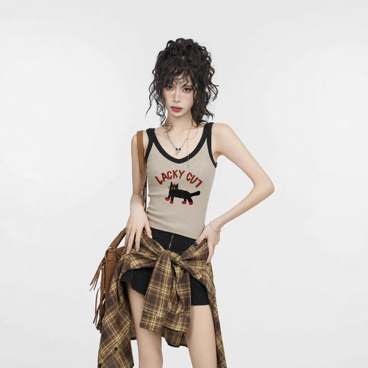 Camisola Retro Cuello V Estilo Hot Girl - Image 3