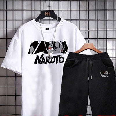 Conjunto Casual de Dos Piezas para Hombre: Playera y Shorts de Tendencia Coreana - Image 45