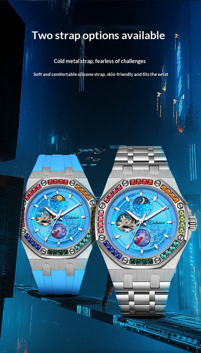 Reloj Mecánico Luminoso Impermeable Hombre - Serie Cielo Estrellado - Image 30