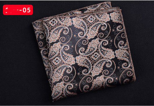 Pañuelo Cuadrado Retro con Bordado Texturizado para Hombre - Image 30
