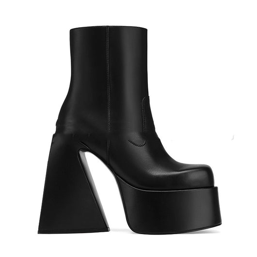 Zapatos Mujer Tacón Cuadrado Grueso Estilo Clásico - Image 8
