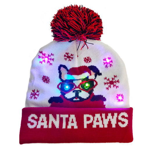 Gorro Navideño Luminoso de Punto con Luces LED - Ideal para Niños y Decoración - Image 25