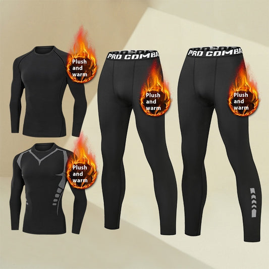 Mallas Térmicas Deportivas Hombre con Forro Polar - Ropa Interior Base Elástica