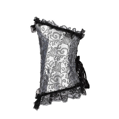 Corpiño Negro con Encaje y Bordado Plateado - Image 2