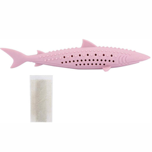 Juguete Interactivo de Silicona para Gatos - Forma de Pez con Hierba Gatera y Limpiador de Dientes - Image 2