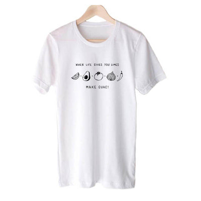 Playera Mujer Estampado Cámara y Letras - Cuello Redondo Verano