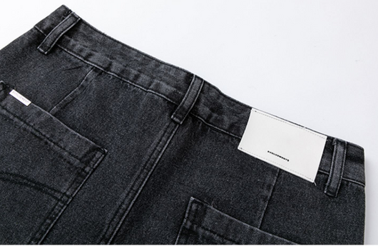 Pantalones Vaqueros Rectos Anchos Rotos con Flecos - Image 13