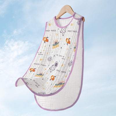Saco de Dormir Infantil de Gasa de Algodón sin Mangas - Image 3