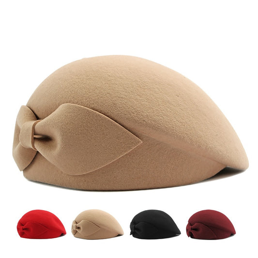 Boina de Lana Otoño-Invierno Estilo Coreano para Mujer
