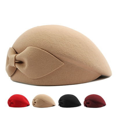Boina de Lana Otoño-Invierno Estilo Coreano para Mujer
