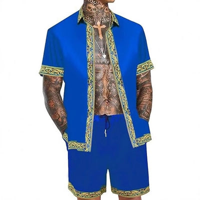 Conjunto Hawaiano Hombre: Camisa y Shorts Holgados de Manga Corta - Image 4