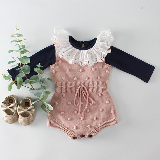 Enterizo de lana tejido a mano para bebé - Diseño acogedor y suave - Image 4