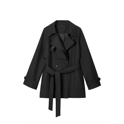 Abrigo Gabardina Asimétrica Suelta Casual Midi para Mujer - Image 7