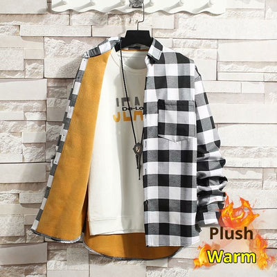 Camisa de Cuadros Térmica para Hombre con Forro de Polar - Image 9