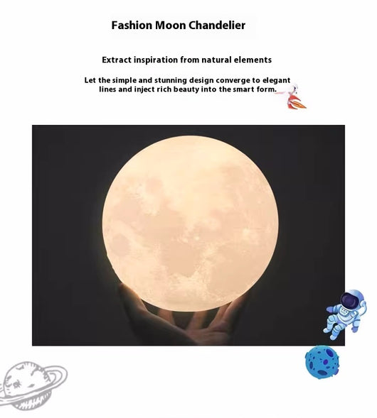 Lámpara de Techo Luna 3D - Luz Cálida para Dormitorio - Image 23