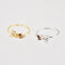 Anillo Ajustable de Plata Esterlina con Diseño de Colmena de Abeja