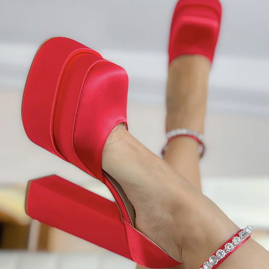 Tacones Plataforma 14cm con Brillantes Cristal - Image 17