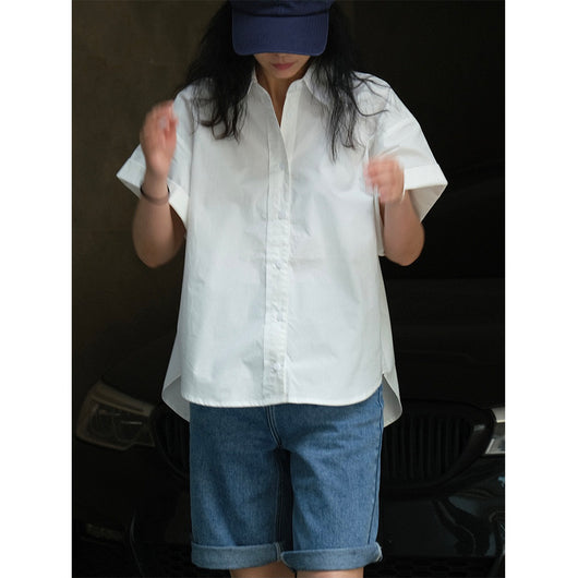 Camisa Holgada Enrollable de Algodón Japonés Refrescante - Image 6