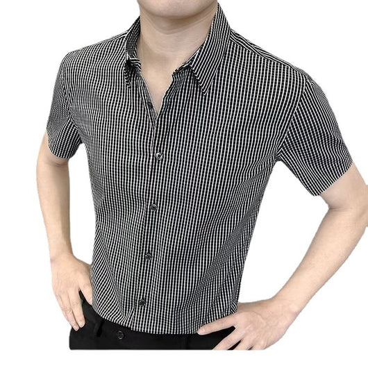 Camisa Cuadros Minimalista para Hombre - Estilo Moderno - Image 5