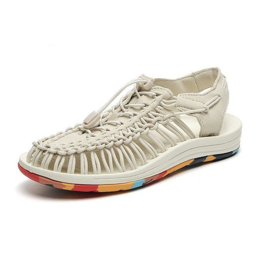 Sandalias Romanas Tejidas con Cordón Ajustable para Hombre y Mujer - Image 7