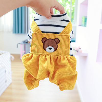 Pijama Térmico para Perros Pequeños - Mono Osito con Forro Polar - Image 2