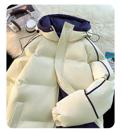 Abrigo Acolchado Holgado con Capucha - Algodón Casual para Hombre - Image 25
