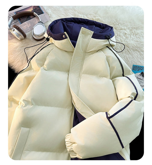 Abrigo Acolchado Holgado con Capucha - Algodón Casual para Hombre - Image 25