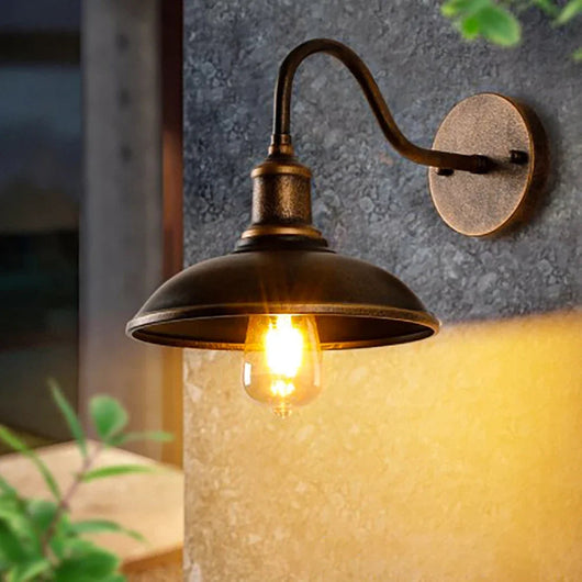 Lámpara de Pared Exterior Impermeable Estilo Retro Hierro Forjado - Image 15