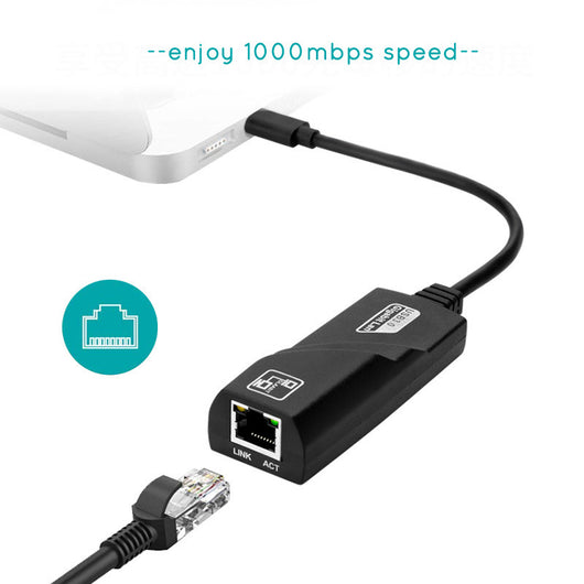 Adaptador USB-C a Ethernet Gigabit RJ45 con Puerto USB 3.1 - Image 2